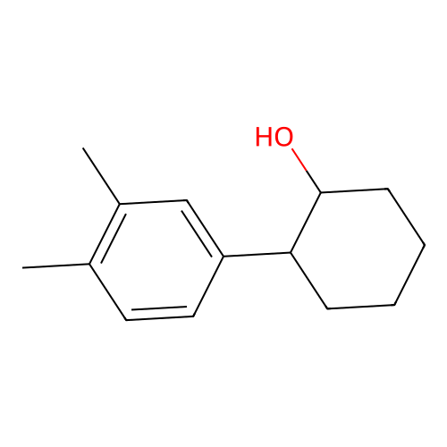 trans-2-(3,4-Dimethylphenyl)cyclohexanol structure