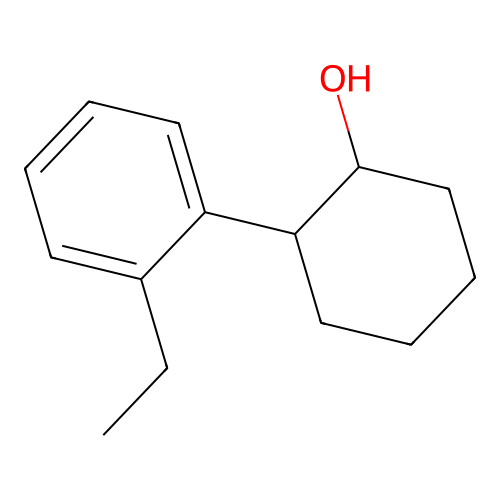 trans-2-(2-Ethylphenyl)cyclohexanol structure