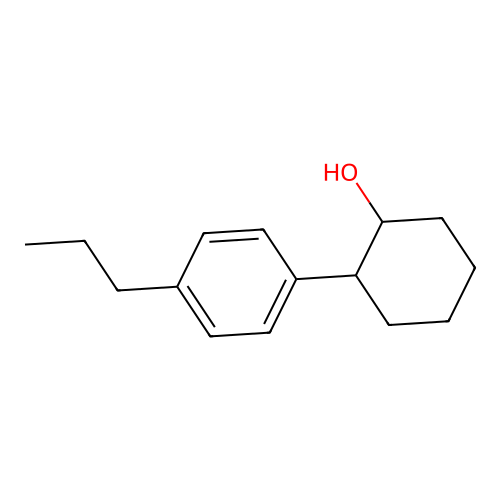 trans-2-(4-n-Propylphenyl)cyclohexanol structure