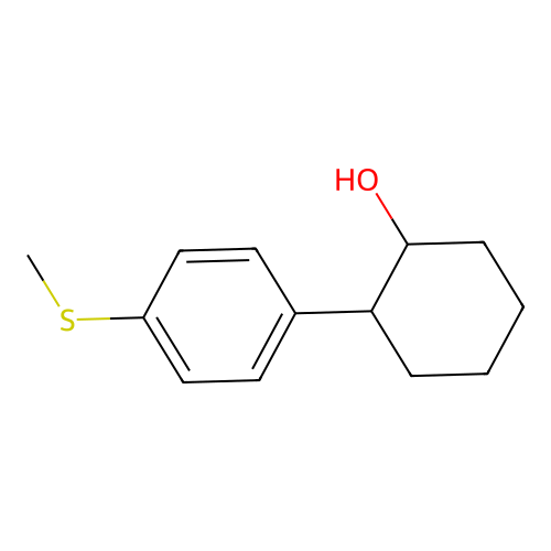 trans-2-(4-(Methylthio)phenyl)cyclohexanol structure