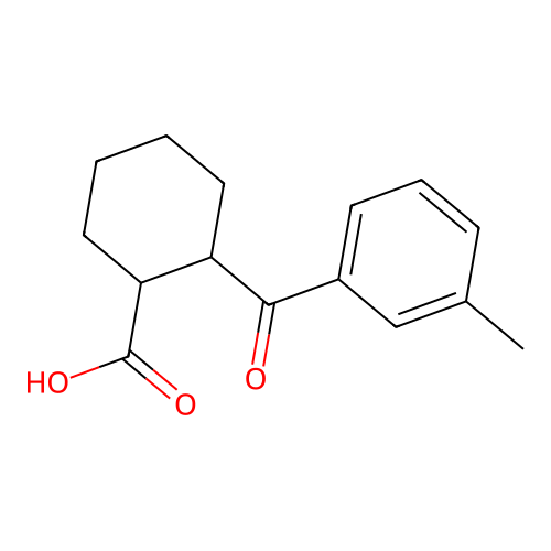 2-(3-Methylbenzoyl)cyclohexanecarboxylic acid structure