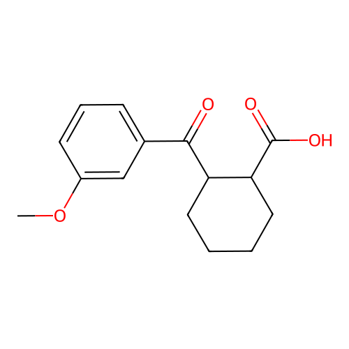 2-(3-Methoxybenzoyl)cyclohexanecarboxylic acid structure