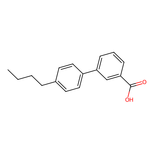 3-(4-n-Butylphenyl)benzoic acid structure