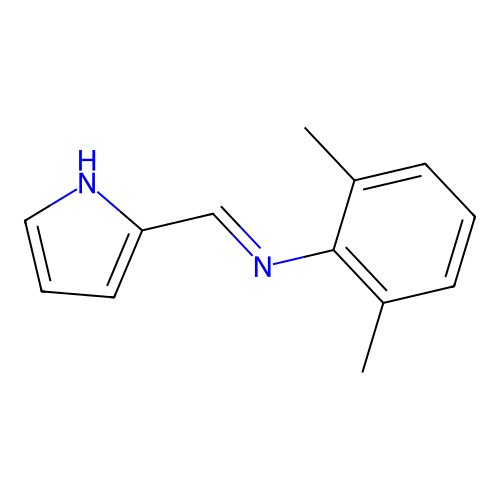 Benzenamine, 2,6-dimethyl-N-(1H-pyrrol-2-ylmethylene)- structure