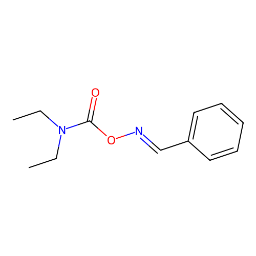 (benzylideneamino) N,N-diethylcarbamate structure