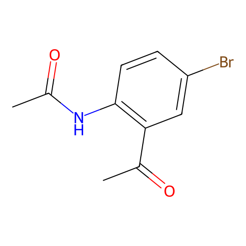 N-(2-乙酰基-4-溴苯基)乙酰胺 structure
