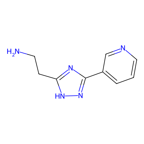 2-(3-pyridin-3-yl-1H-1,2,4-triazol-5-yl)ethanamine structure