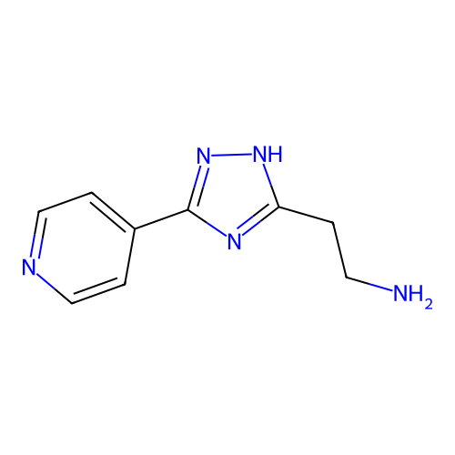 2-(3-pyridin-4-yl-1H-1,2,4-triazol-5-yl)ethanamine structure