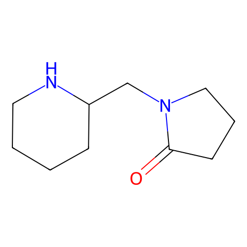 1-(Piperidin-2-ylmethyl)pyrrolidin-2-one structure