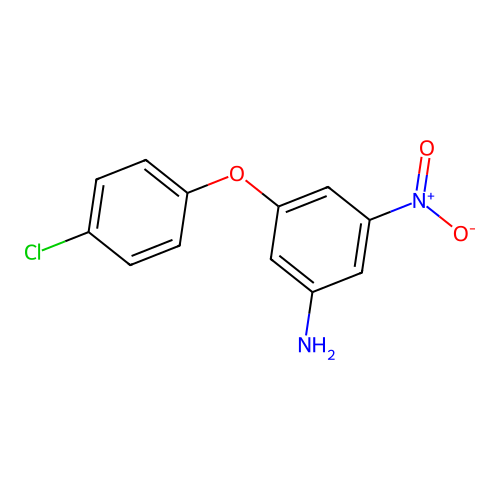 3-(4-氯苯氧基)-5-硝基苯胺 structure