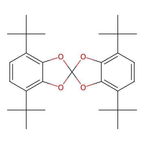 2,2'-Spirobi[1,3-benzodioxole], 4,4',7,7'-tetrakis(1,1-dimethylethyl)- structure
