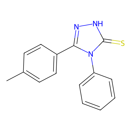 4-Phenyl-5-p-tolyl-4H-[1,2,4]triazole-3-thiol structure