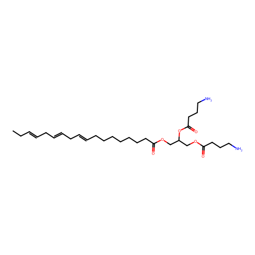 1-Linolenoyl-2,3-bis(4-aminobutyryl)propane-1,2,3-triol structure