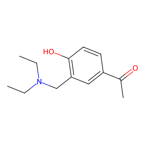1-[3-(Diethylaminomethyl)-4-hydroxyphenyl]ethanone structure