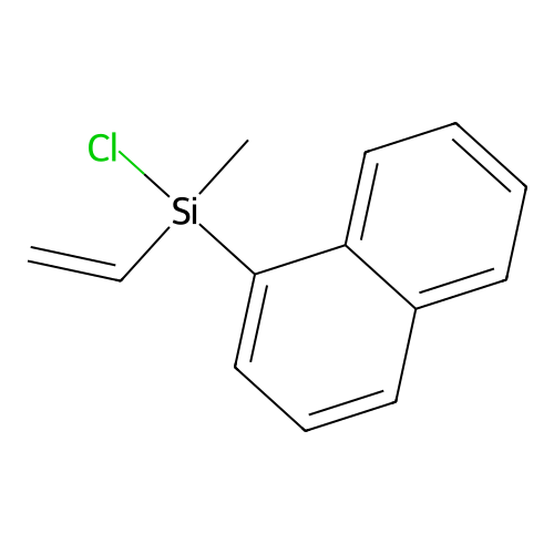 Vinylmethyl(1-naphthyl)chlorosilane structure