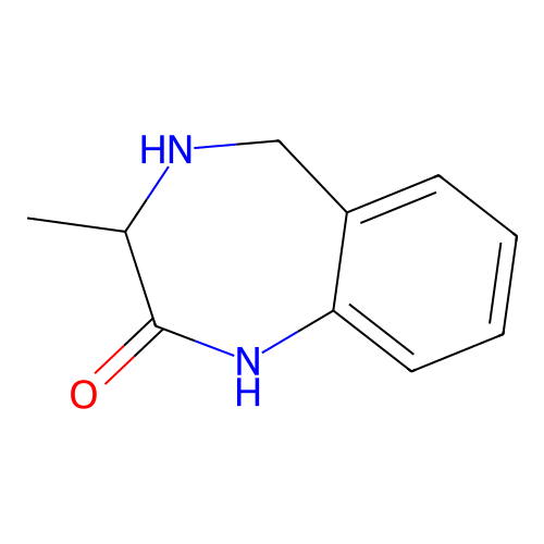 3-Methyl-1,3,4,5-tetrahydro-1,4-benzodiazepin-2-one structure