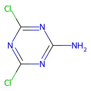 4,6-Dichloro-1,3,5-trazin-2-amine structure