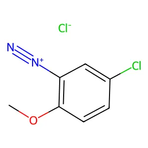 Benzenediazonium, 5-chloro-2-methoxy-, chloride (1:1) structure