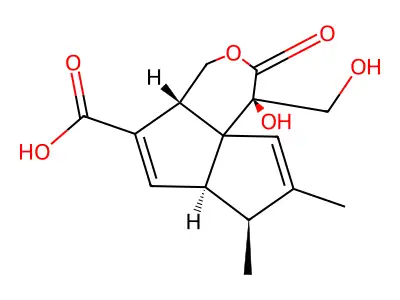 盘长孢内酯O structure