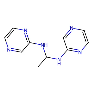 N,N'-二吡嗪基-1,1-乙二胺 structure