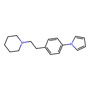 Piperidine, 1-(2-(4-(1H-pyrrol-1-yl)phenyl)ethyl)- structure