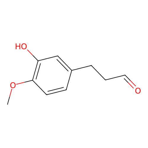 3-(3-Hydroxy-4-methoxyphenyl)propanal structure