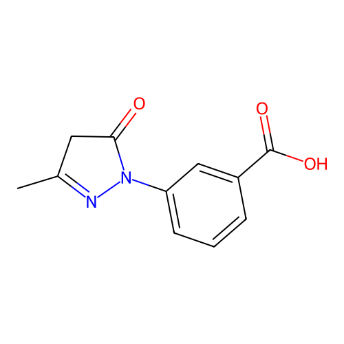 3-(3-Methyl-5-oxo-4,5-dihydro-pyrazol-1-yl)-benzoic acid structure