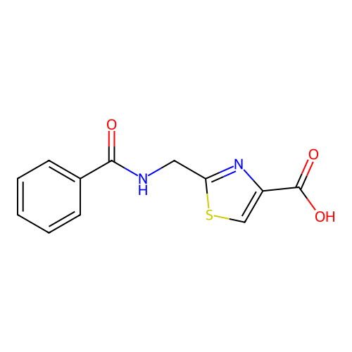2-(benzamidomethyl)-1,3-thiazole-4-carboxylic Acid structure