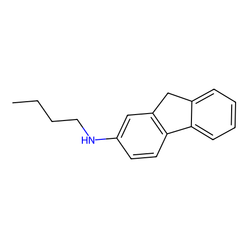 N-butyl-9H-fluoren-2-amine structure