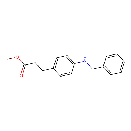 Methyl 3-[4-(benzylamino)phenyl]propanoate structure