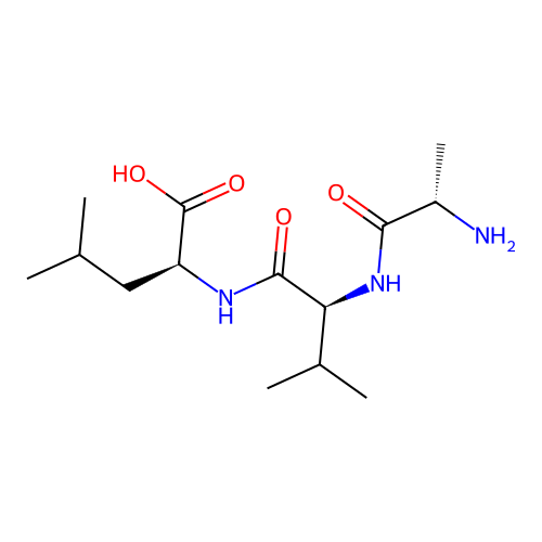 H-Ala-Val-Leu-OH structure
