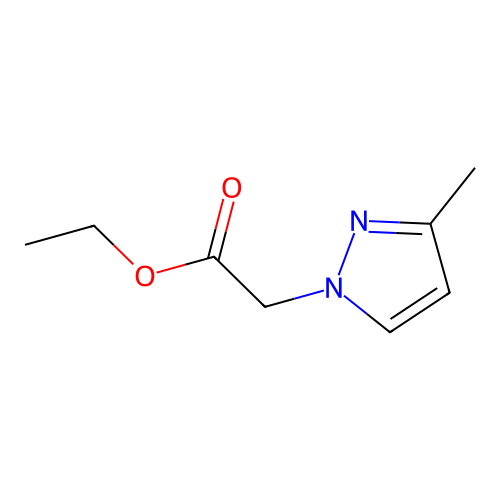 Ethyl 3-methyl-1H-pyrazole-1-acetate structure