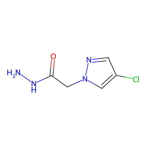 2-(4-chloro-1H-pyrazol-1-yl)acetohydrazide structure