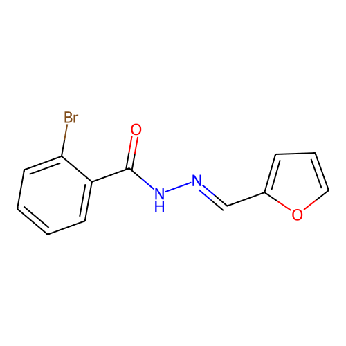 2-Bromo-N'-[(furan-2-yl)methylidene]benzohydrazide structure