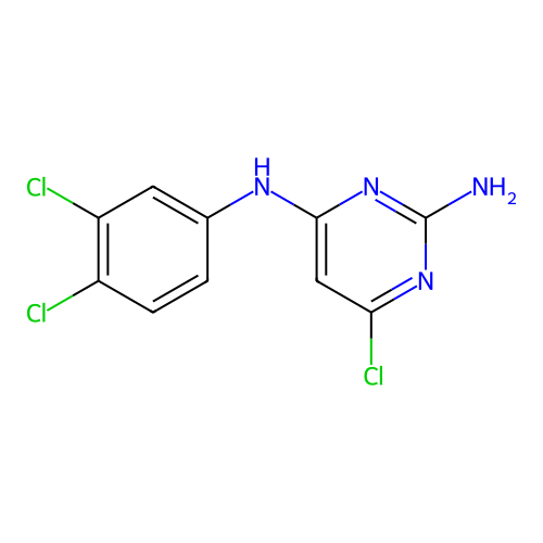 2,4-Pyrimidinediamine, 6-chloro-N4-(3,4-dichlorophenyl)- structure