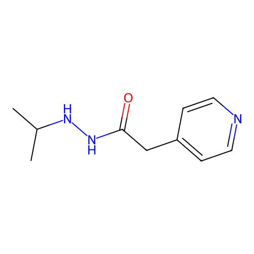 4-Pyridineacetic acid, 2-(1-methylethyl)hydrazide structure
