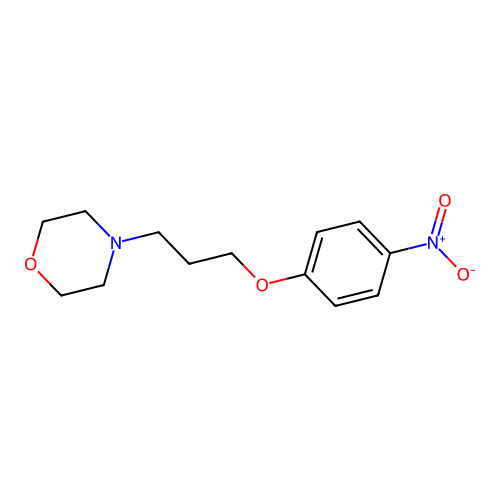 4-[3-(4-Nitrophenoxy)propyl]morpholine structure