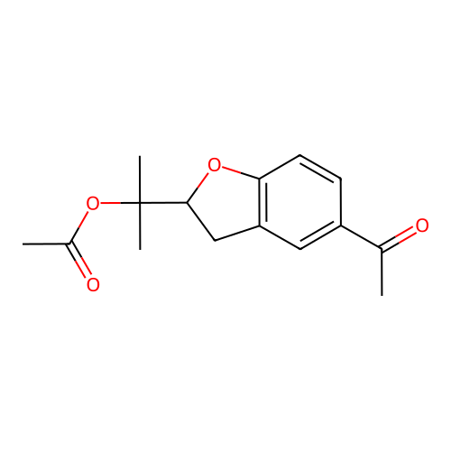 2-(5-Acetyl-2,3-dihydro-1-benzofuran-2-yl)propan-2-yl acetate structure