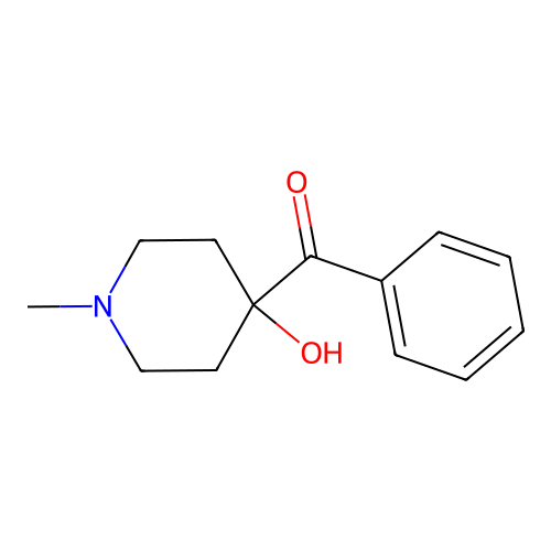 (4-Hydroxy-1-methylpiperidin-4-yl)-phenylmethanone structure