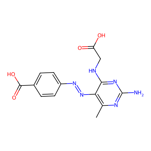 4-[[2-amino-4-(carboxymethylamino)-6-methylpyrimidin-5-yl]di structure
