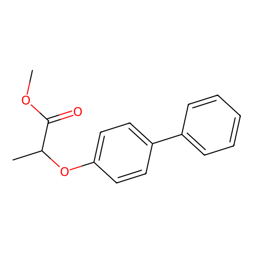 Methyl 2-(4-phenylphenoxy)propanoate structure
