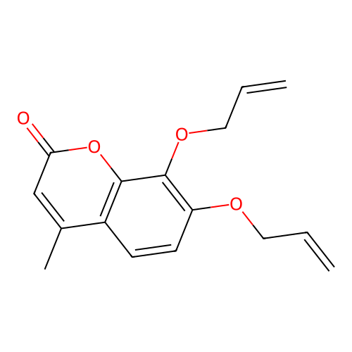 7,8-Diallyloxy-4-methylcoumarin structure