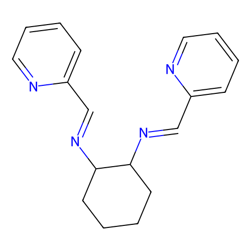 1,2-Cyclohexanediamine, N,N'-bis(2-pyridinylmethylene)-, (1R,2R)- structure