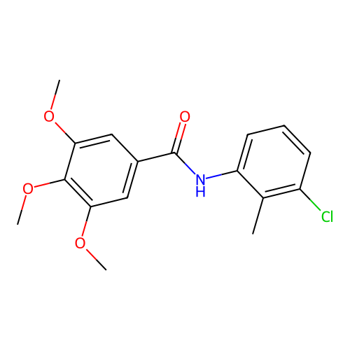 N-(3-Chloro-2-methylphenyl)-3,4,5-trimethoxybenzamide structure