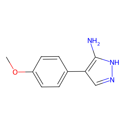 4-(4-methoxyphenyl)-1H-pyrazol-5-amine structure