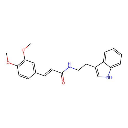3-(3,4-Dimethoxy-phenyl)-N-[2-(1H-indol-3-yl)-ethyl]-acrylamide structure