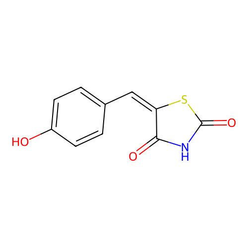 5-(4-Hydroxybenzylidene)thiazolidine-2,4-dione structure