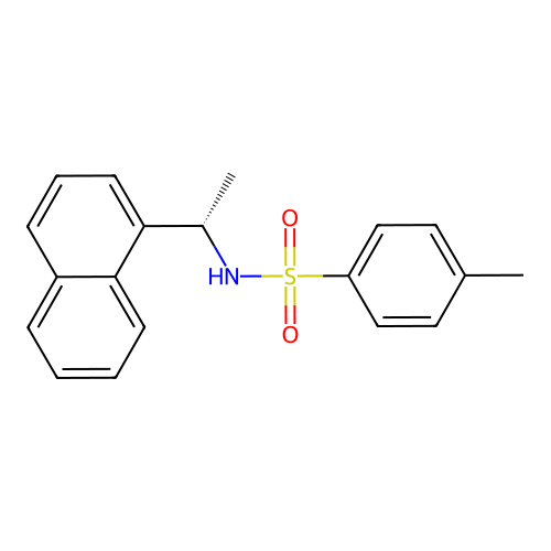 4-methyl-N-[1-(1-naphthyl)ethyl]benzenesulfonamide structure