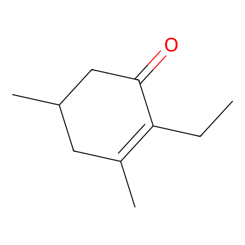2-Ethyl-3,5-dimethylcyclohex-2-en-1-one structure