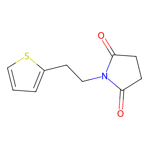 2,5-Pyrrolidinedione, 1-[2-(2-thienyl)ethyl]- structure